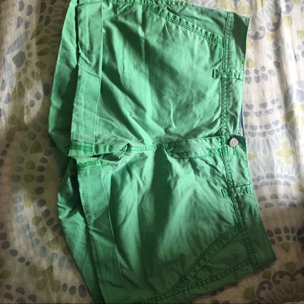 Green Khaki Shorts